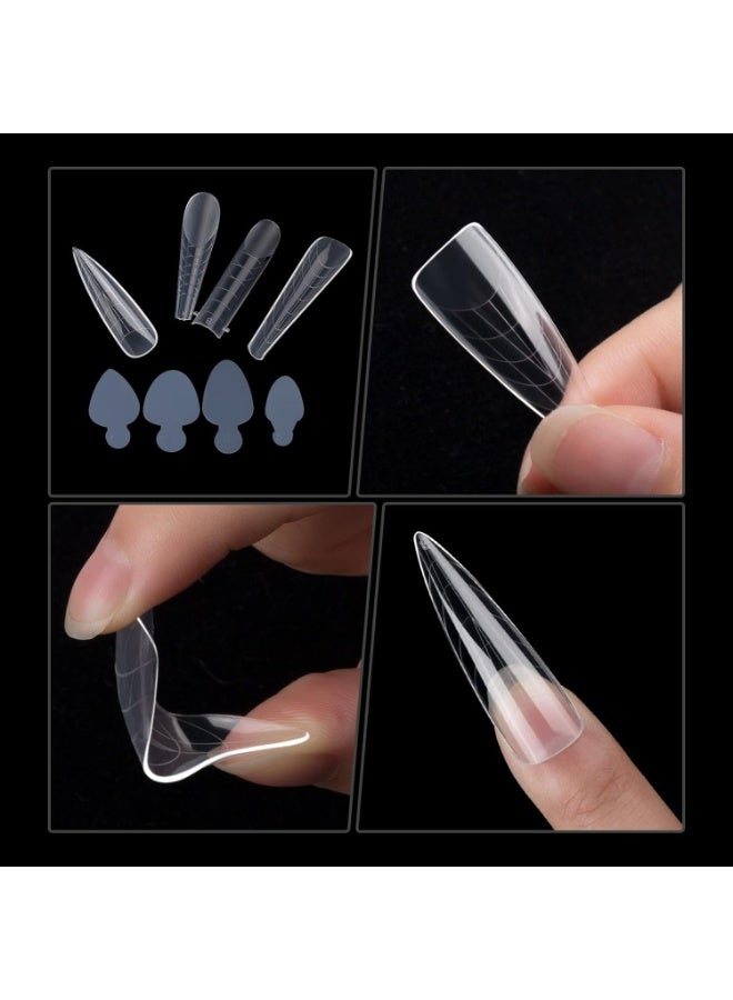 NMKL38 288PCS Dual Nail Form with French Silicone Sticker Reusable Dual System Mold Kit for Nail French Line Guides Manicure Tool - Image 5